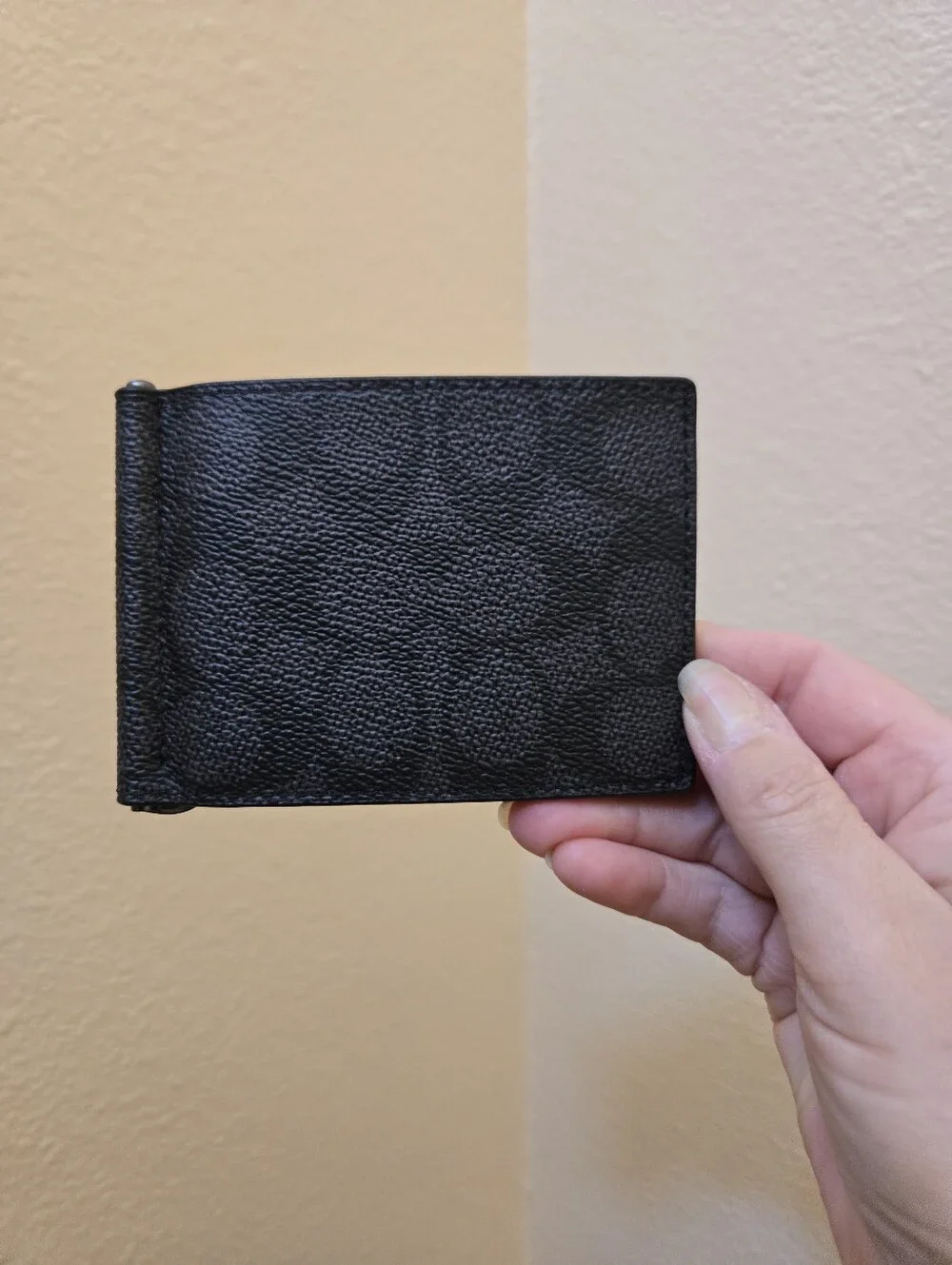 Coach Slim Money Clip Billfold Wallet In Signature Canvas